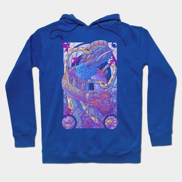 Family of Dragons II - Tyrant Wyrms Hoodie by cs3ink